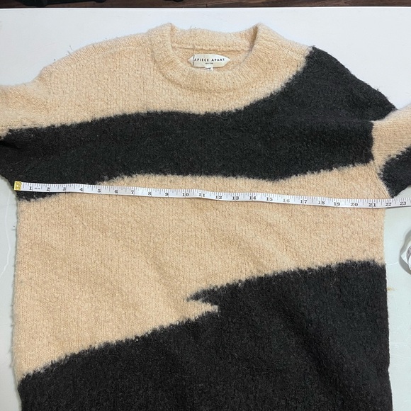 Apiece Apart Superfine Alpaca Elle Textured Sweater Abstract Print - Picture 13 of 16